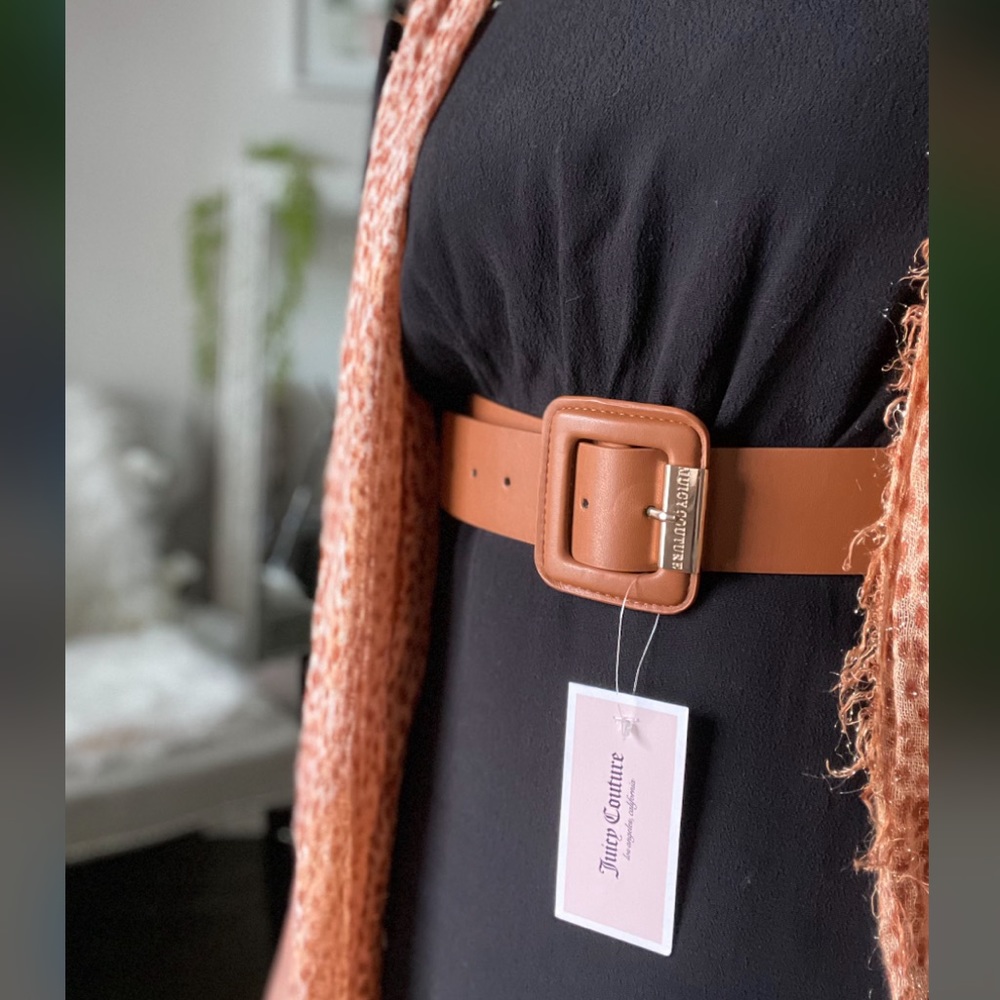 Juicy Couture Cognac Belt New S/M